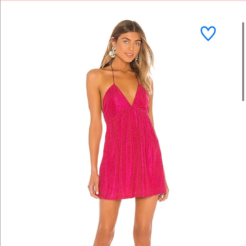 REVOLVE HALTER SHIFT MINI DRESS